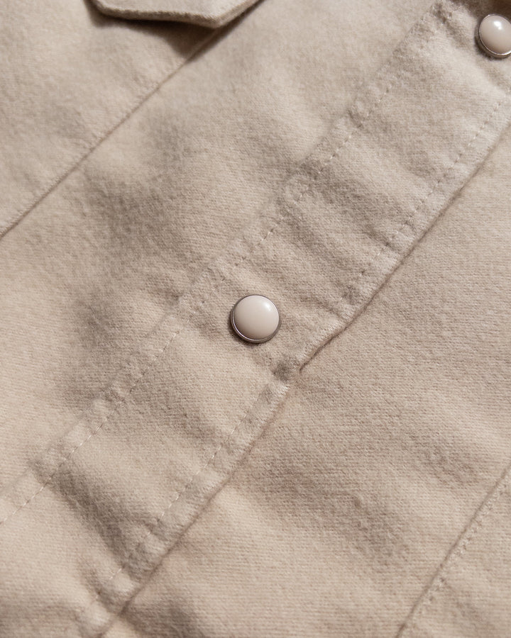 Wythe Moleskin Pearlsnap Shirt - Palomino