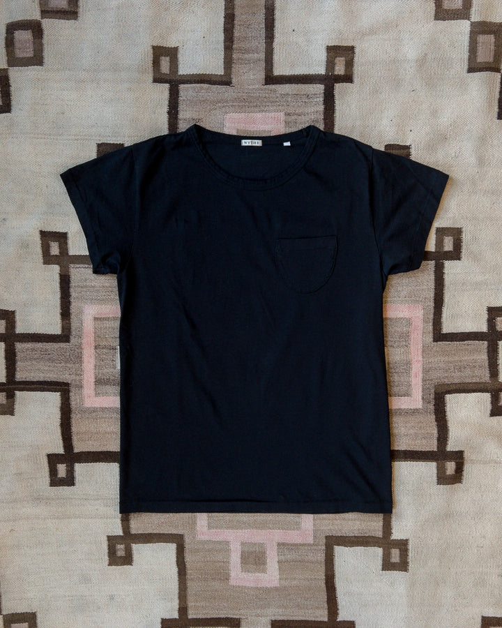 Wythe Tubular Pocket Tee Shirt - Deep Black