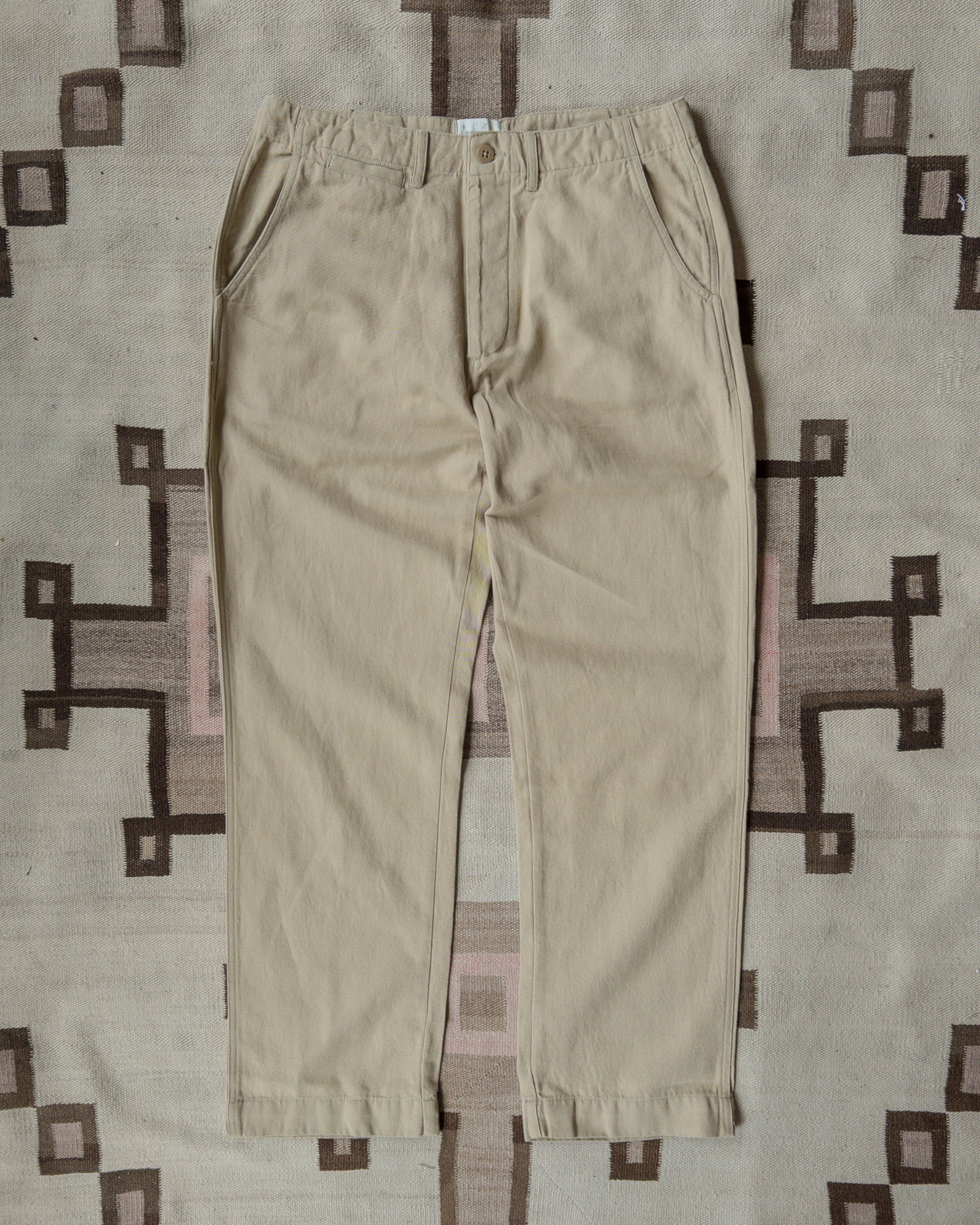Wythe Flat Front Cotton Linen Twill Chino - Camp Khaki – Berkeley