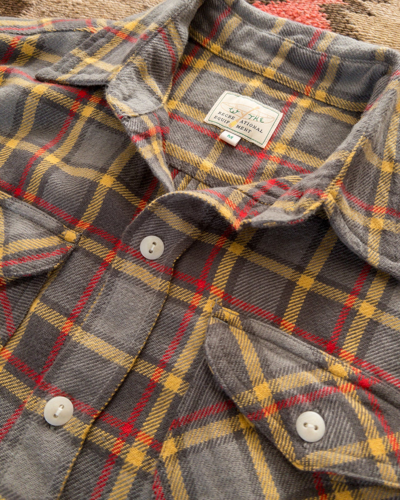 Wythe - Washed Flannel Workshirt - Dusk Plaid