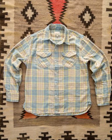 Wythe - Washed Flannel Workshirt - Dunes Sunrise