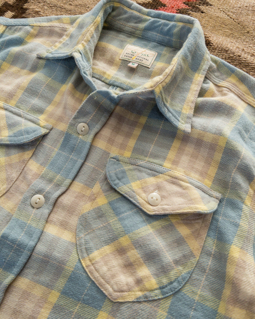 Wythe - Washed Flannel Workshirt - Dunes Sunrise