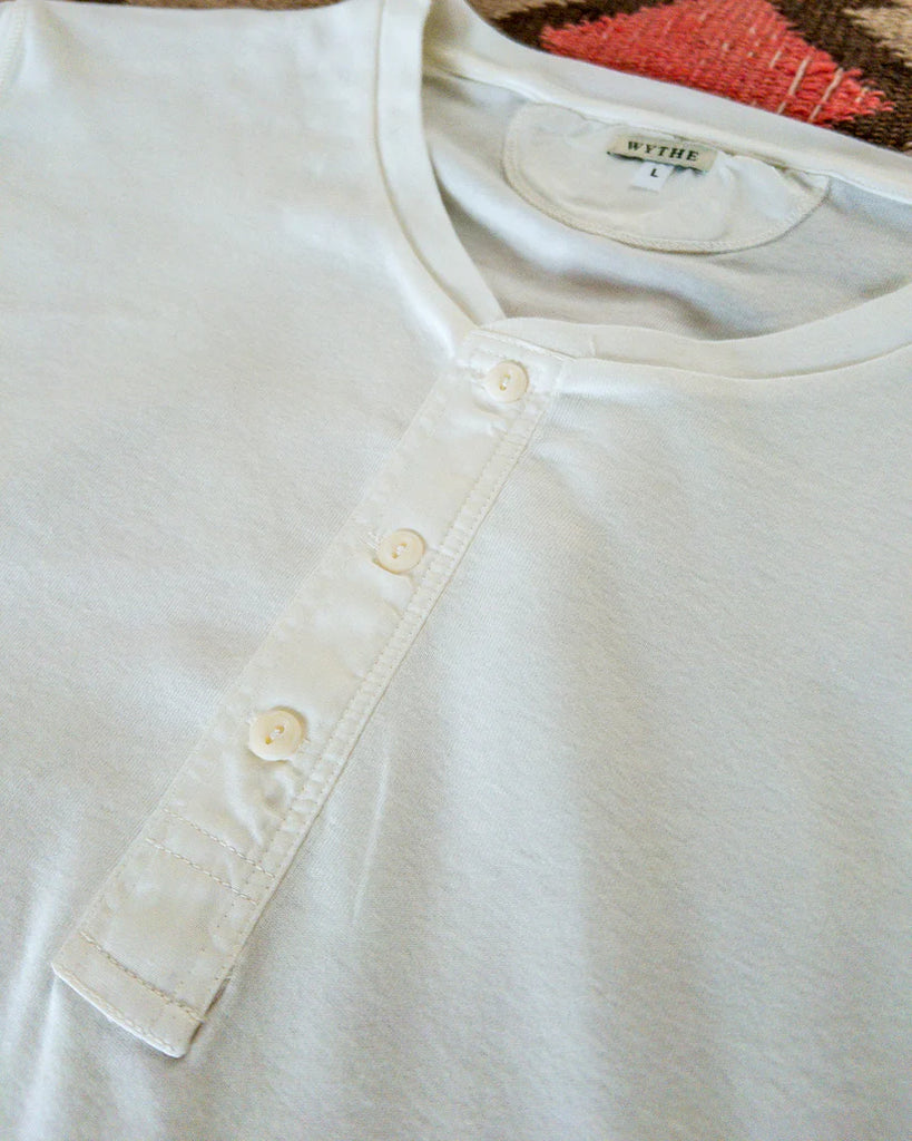 Wythe Cotton Henley - Natural