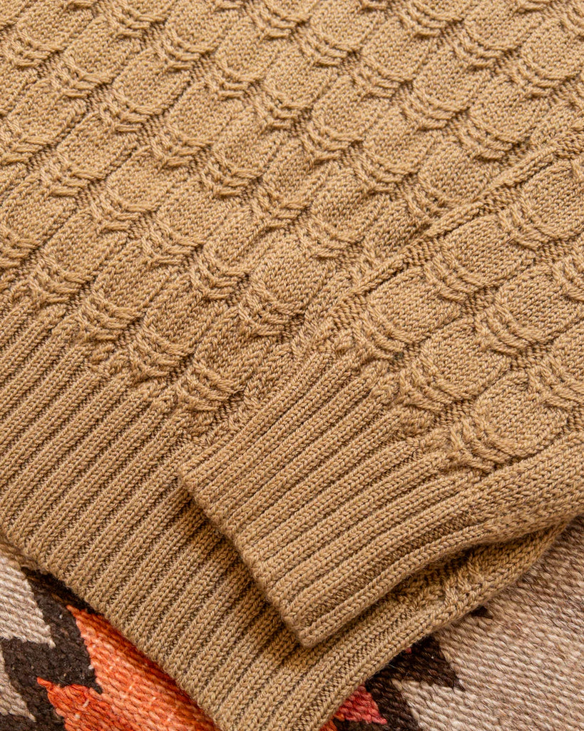 Wythe Highland Cableknit Crewneck Sweater - Fool’s Gold