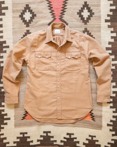 Wythe Moleskin Pearlsnap Shirt - Nectar Chamois