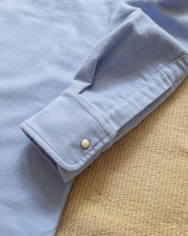 Wythe Moleskin Pearlsnap Shirt - Cornflower