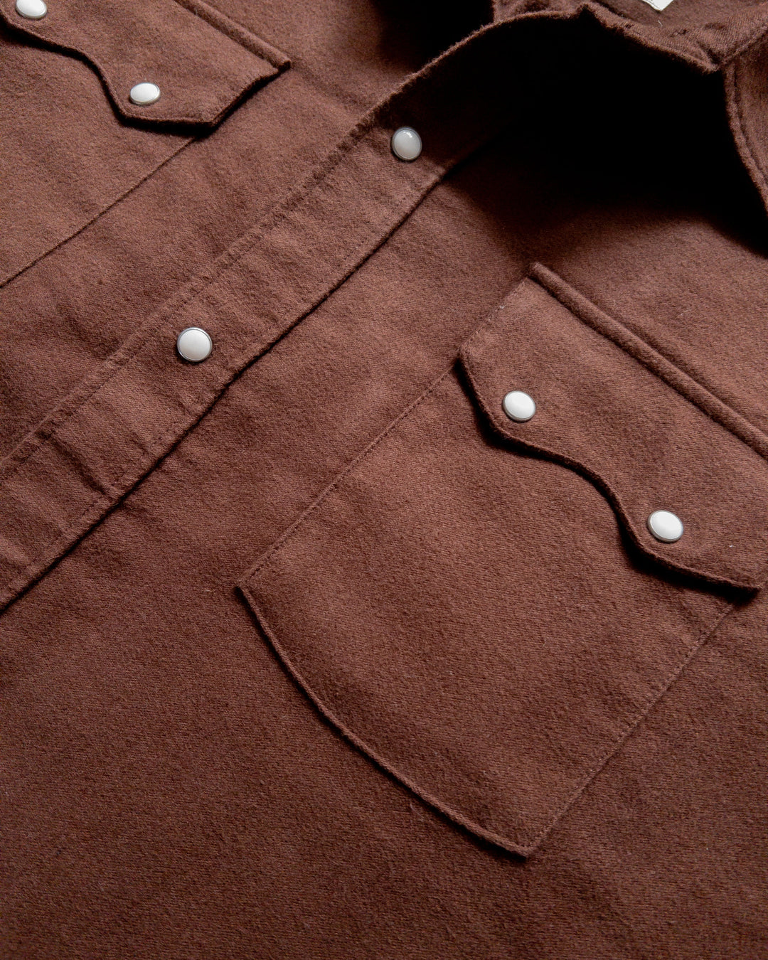 Wythe Moleskin Pearlsnap Shirt - Cocoa