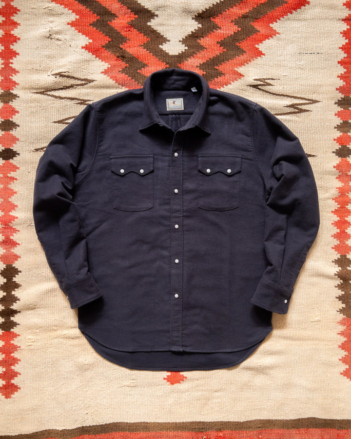 Wythe Moleskin Pearlsnap Shirt - Night Sky