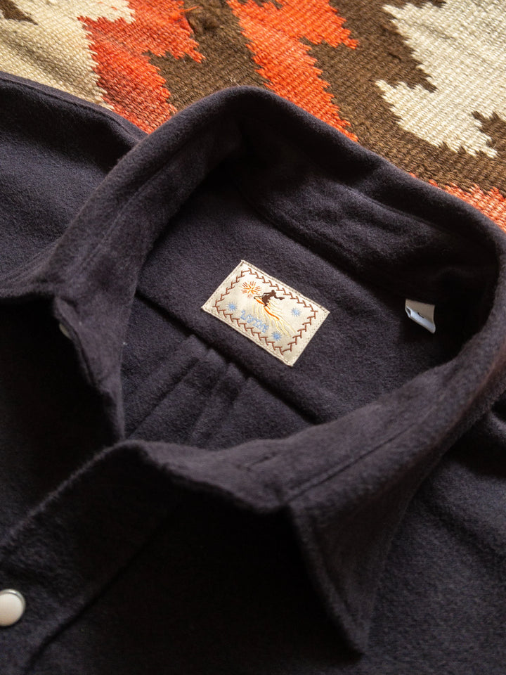 Wythe Moleskin Pearlsnap Shirt - Night Sky