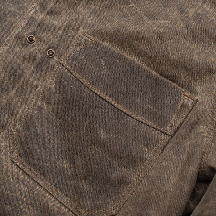 Waxed Canvas Utility Jacket Brown – Foreign Rider Co.