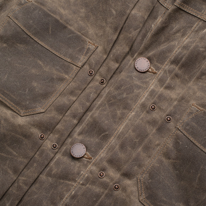 Waxed Canvas Utility Jacket Brown – Foreign Rider Co.