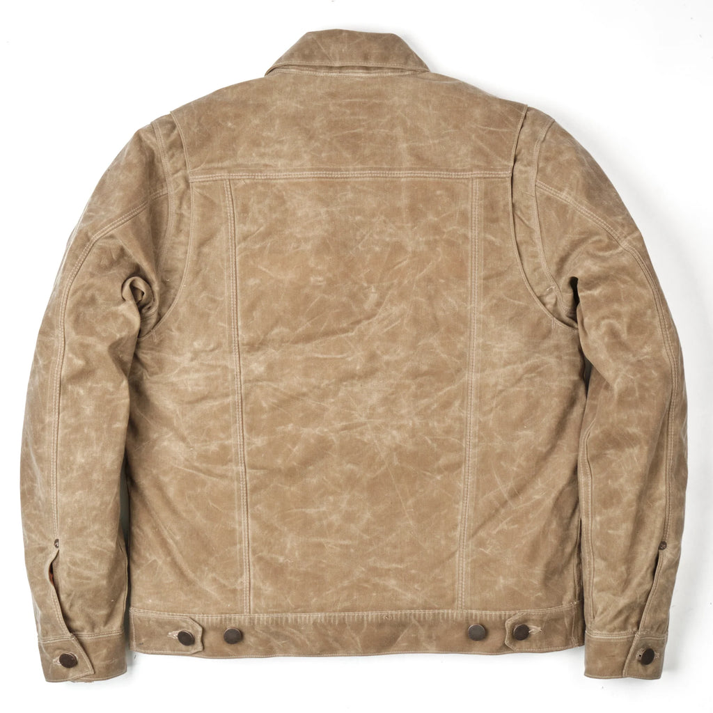 Freenote Cloth Riders Jacket Waxed Canvas - Tobacco