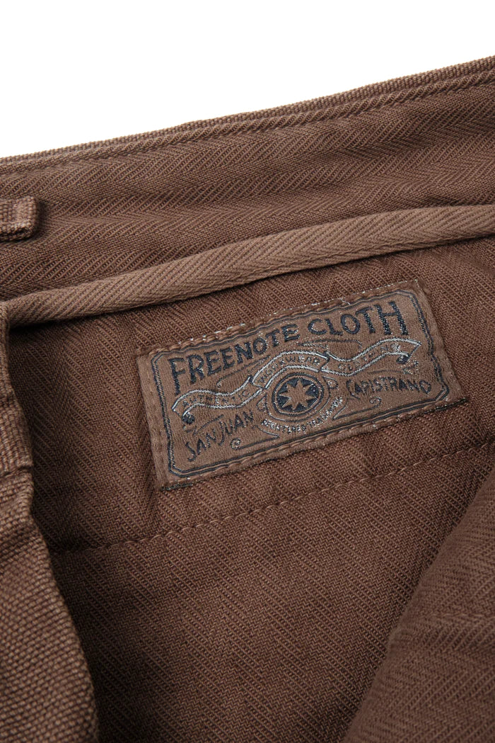 Freenote Cloth Workers Chino Slim Fit 14oz Slub - Bark