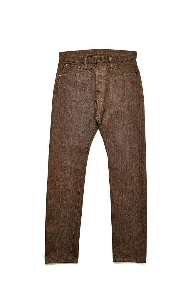 Pure Blue Japan 14oz Brown Selvedge Denim - Relaxed Tapered [BR-14oz-019]