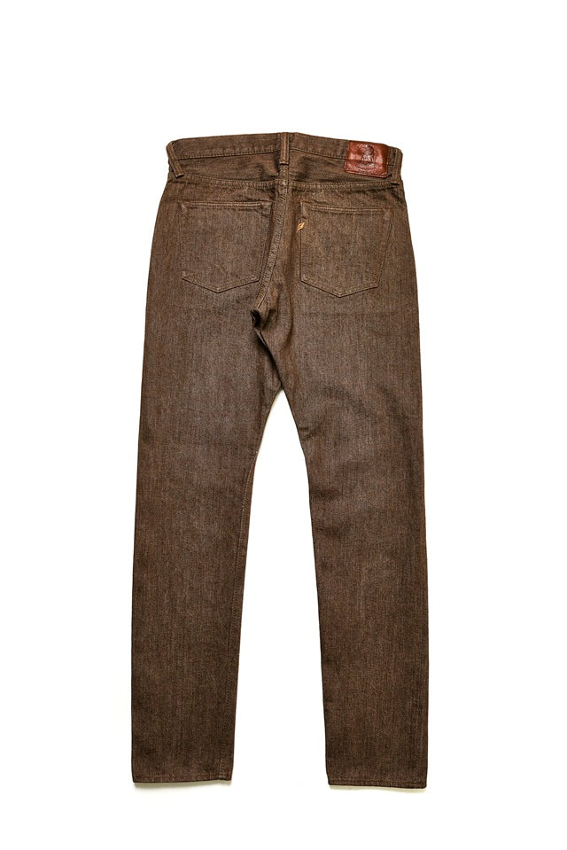 Pure Blue Japan 14oz Brown Selvedge Denim - Relaxed Tapered [BR-14oz-019]