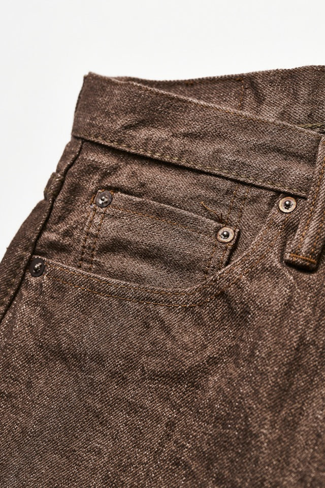 Pure Blue Japan 14oz Brown Selvedge Denim - Relaxed Tapered [BR-14oz-019]