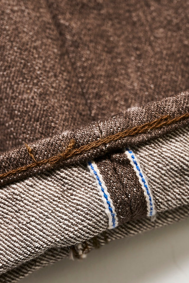 Pure Blue Japan 14oz Brown Selvedge Denim - Relaxed Tapered [BR-14oz-019]