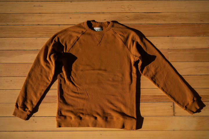 BS Basics Everyday Classic Raglan Crewneck - Tobacco