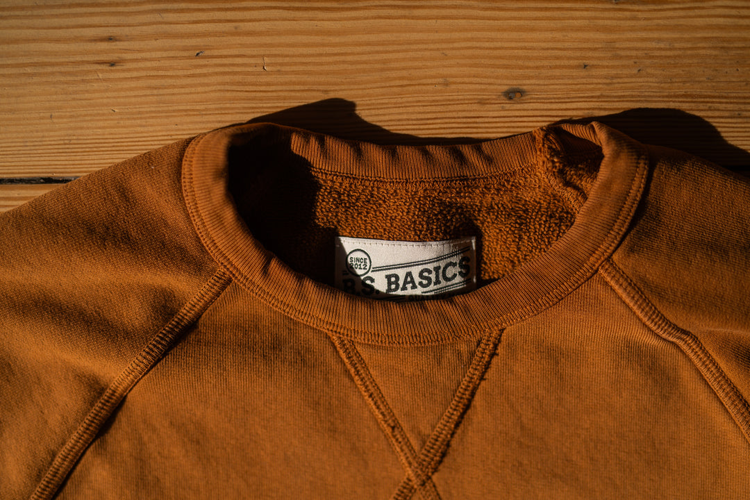 BS Basics Everyday Classic Raglan Crewneck - Tobacco