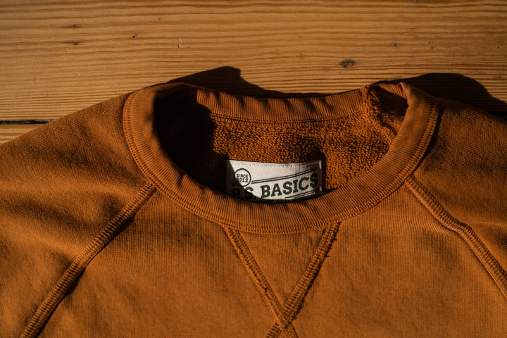 BS Basics Everyday Classic Raglan Crewneck - Tobacco
