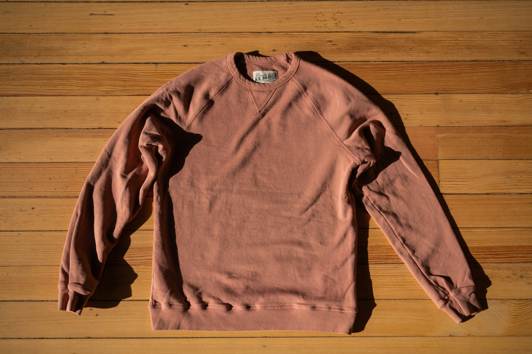 BS Basics Everyday Classic Raglan Crewneck - Clay