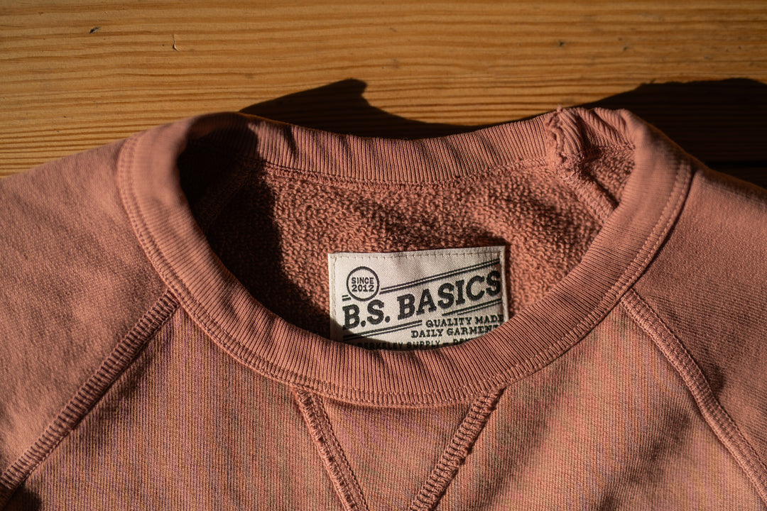 BS Basics Everyday Classic Raglan Crewneck - Clay