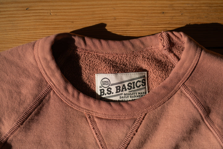 BS Basics Everyday Classic Raglan Crewneck - Clay