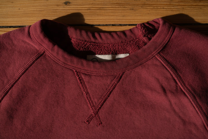 BS Basics Everyday Classic Raglan Crewneck - Bordeaux