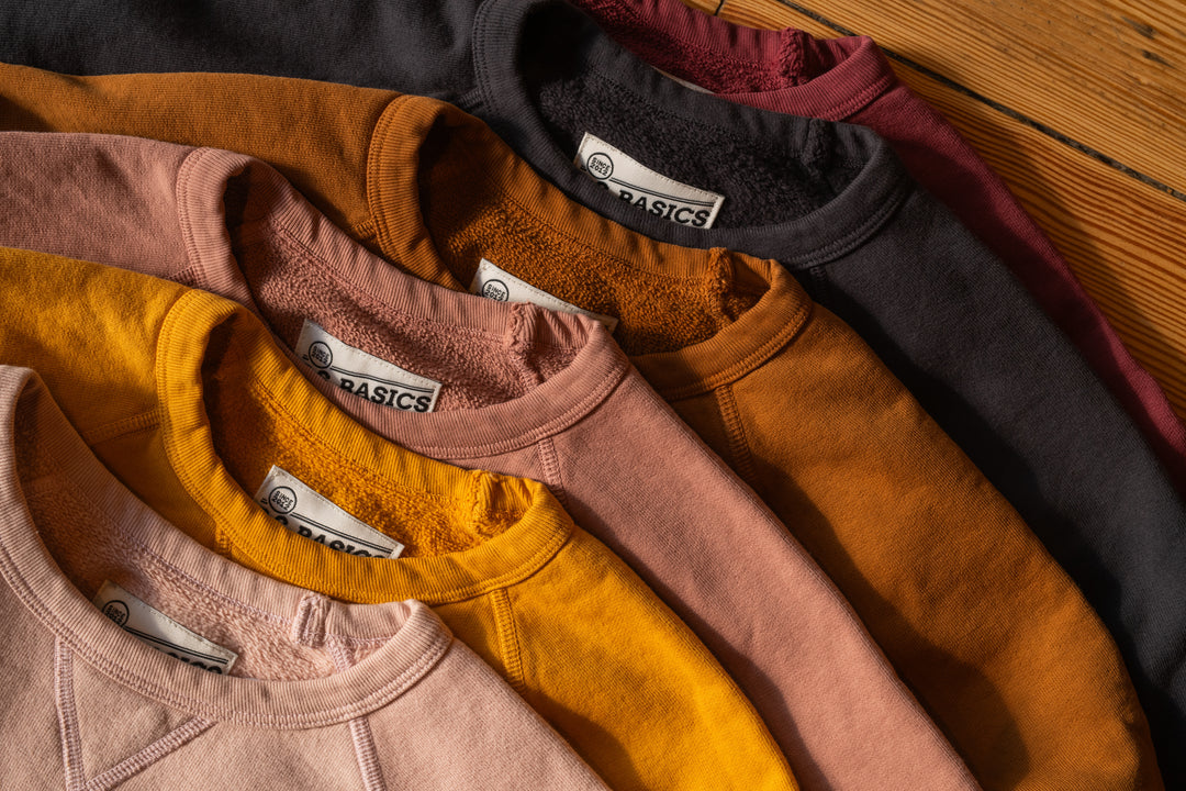 BS Basics Everyday Classic Raglan Crewneck - Sunflower