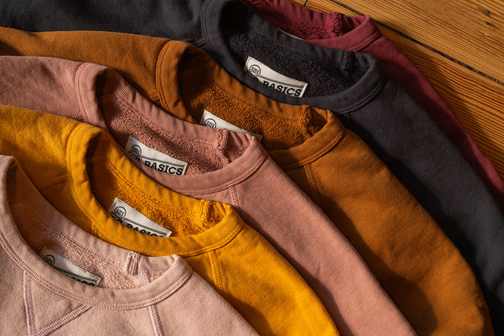 BS Basics Everyday Classic Raglan Crewneck - Sunflower