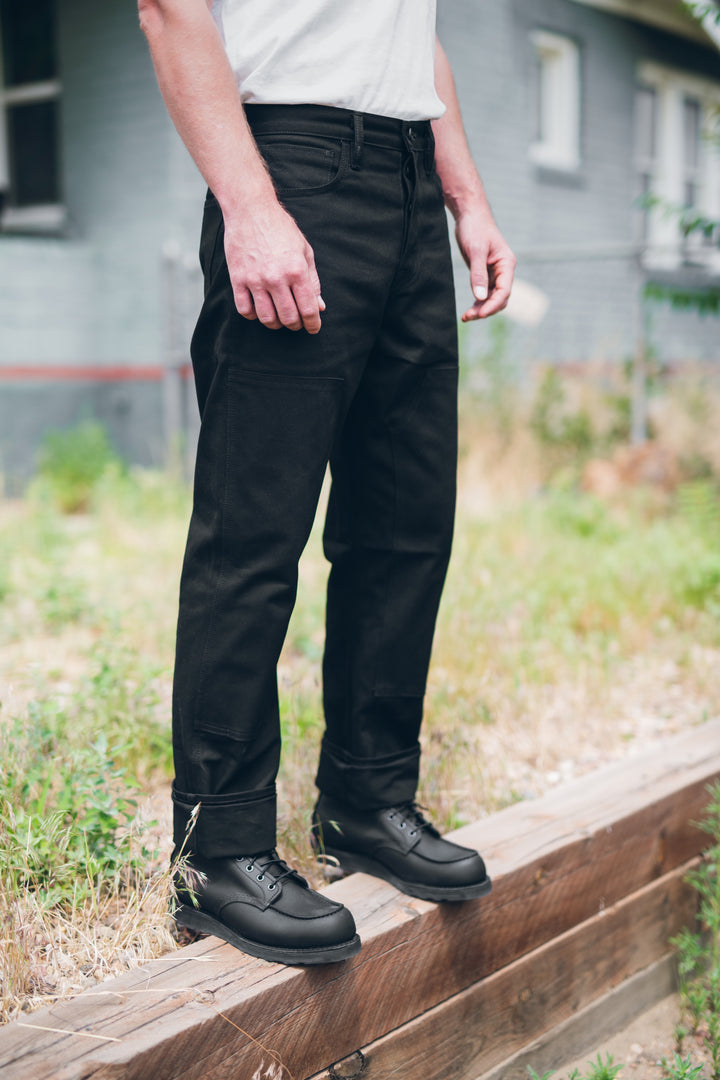 RGT x Berkeley Supply 12oz Canvas Double Knee Strider - Black