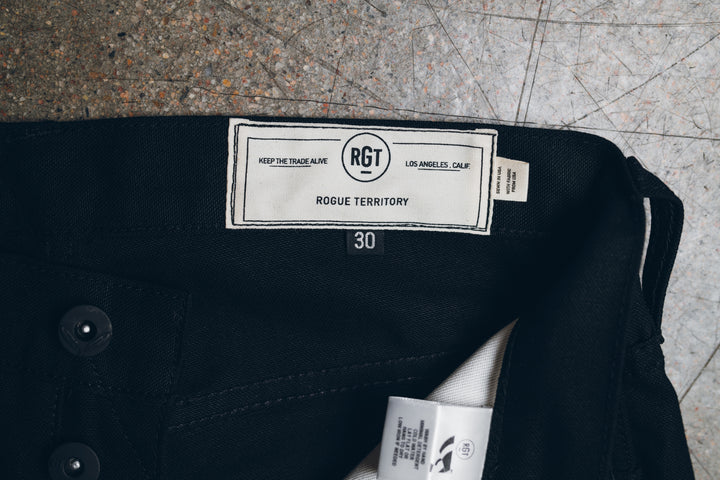 RGT x Berkeley Supply 12oz Canvas Double Knee Strider - Black
