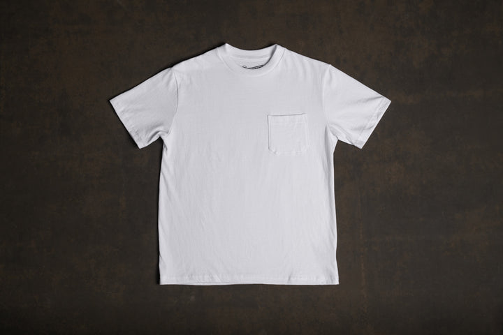 BS Basics Heavyweight Pocket Tee - Classic White