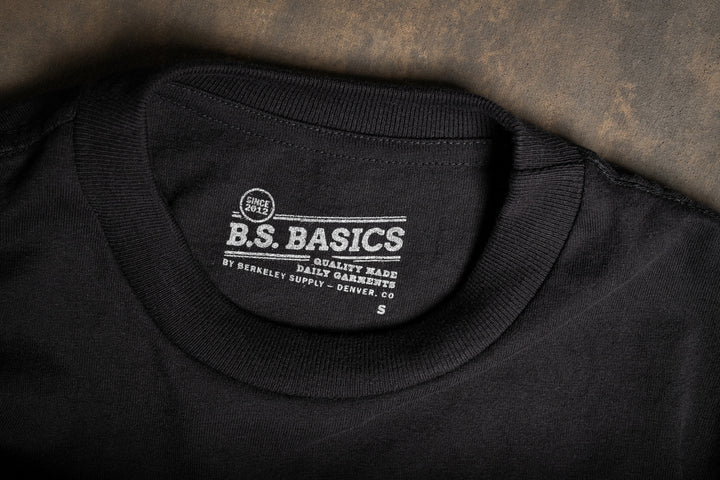 BS Basics Heavyweight Pocket Tee - Black