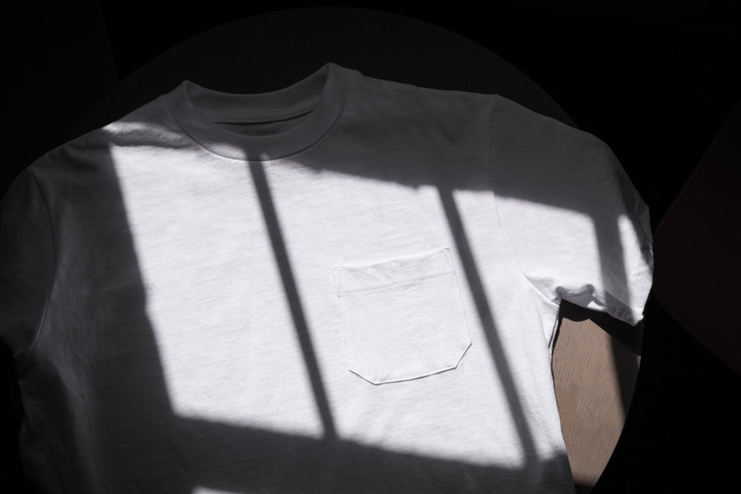 BS Basics Heavyweight Pocket Tee - Classic White