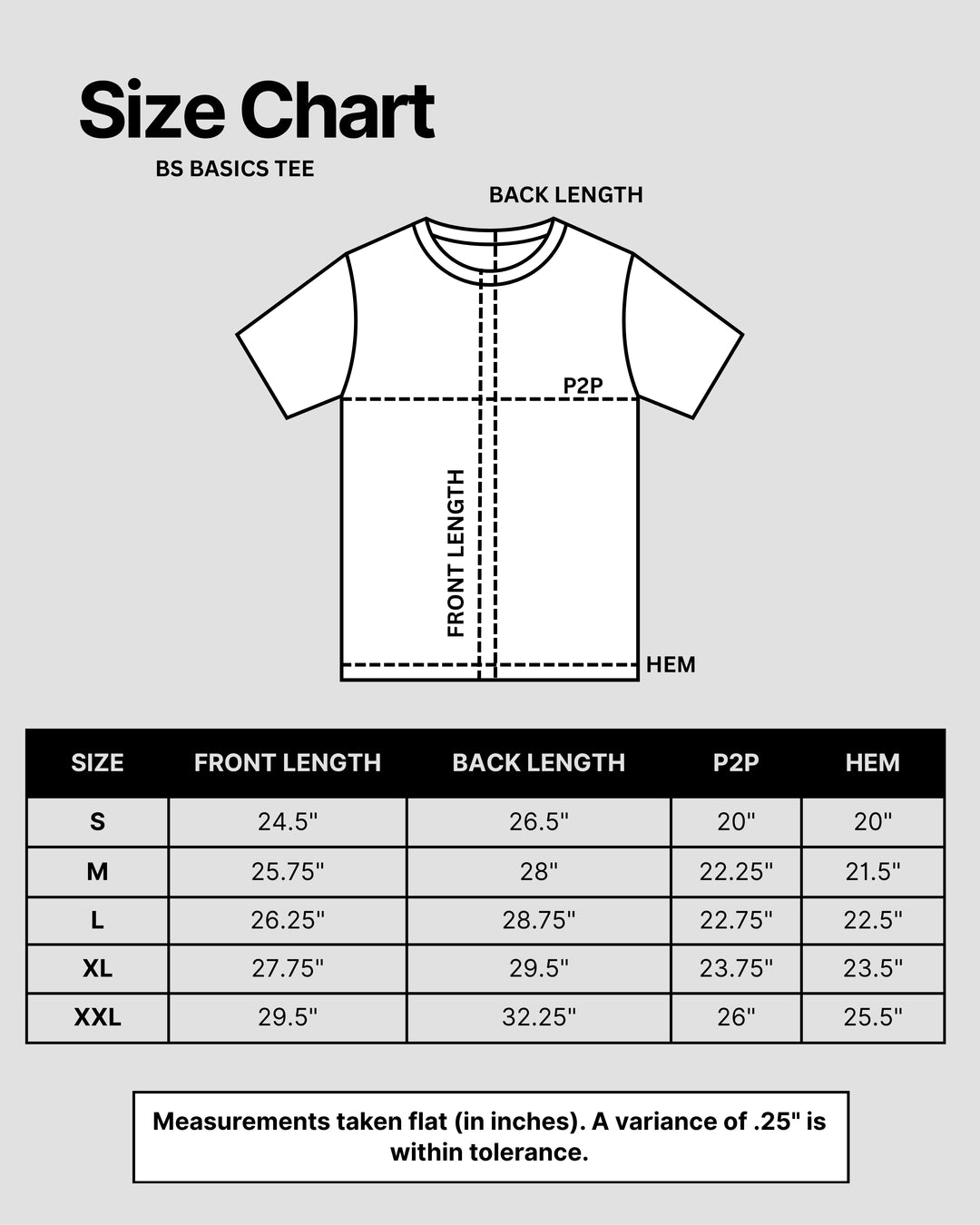 BS Basics Heavyweight Tee - Classic White