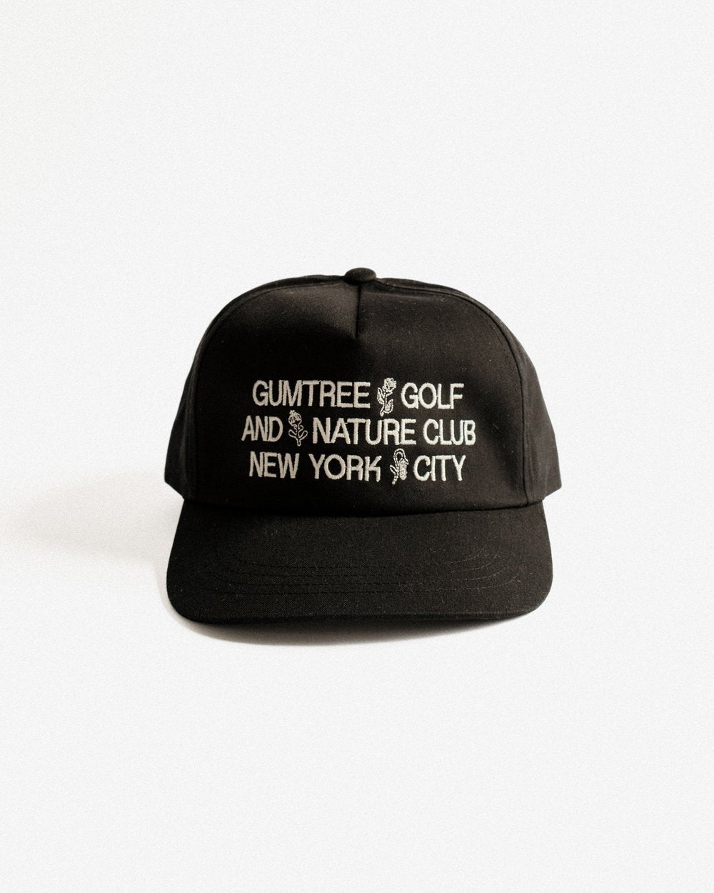 Gumtree Golf & Nature Club - State Flower - Unstructured 5-Panel Hat in Black