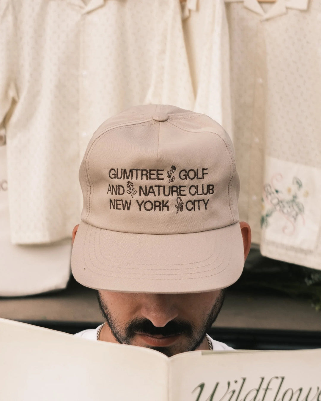 Gumtree Golf & Nature Club State Flower Unstructured 5-Panel Hat in Khaki