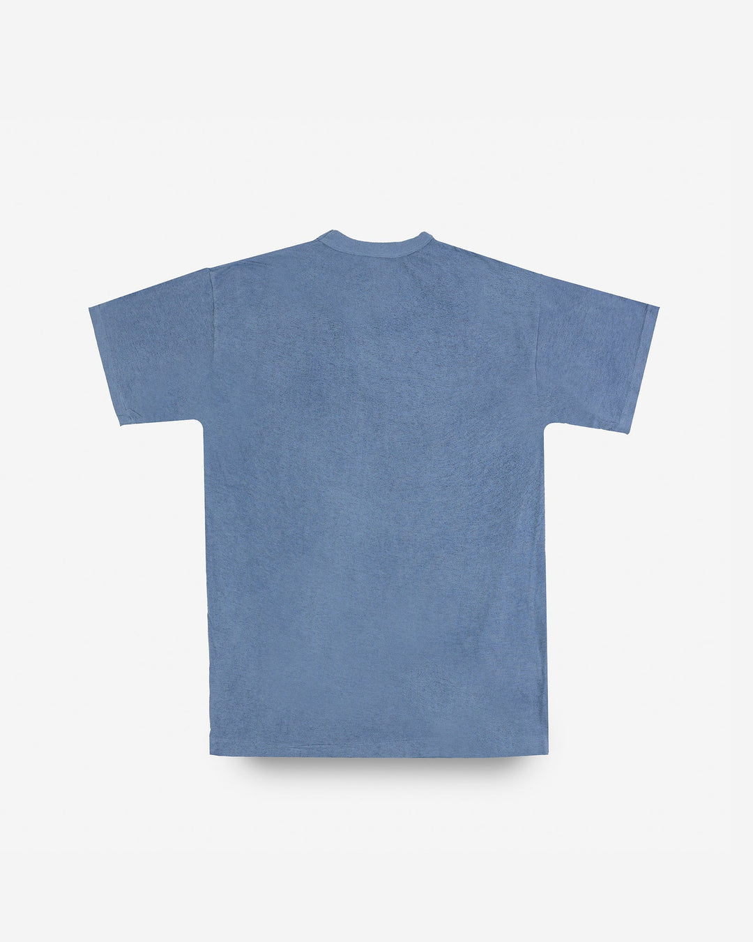 Iron Heart - UTILITEES Loopwheel Crew Neck T-shirt in Natural Indigo/White Body