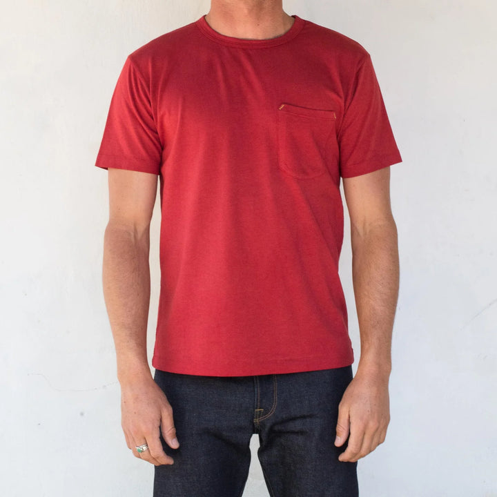 Freenote Cloth 9 Ounce Pocket T-Shirt - Red