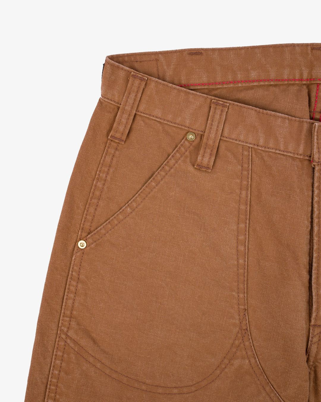Iron Heart - 10 oz Double Front Duck Shorts in Brown