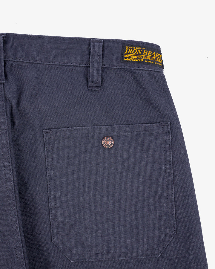 Iron Heart - 10 oz Double Front Duck Shorts in Black