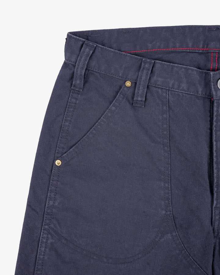 Iron Heart - 10 oz Double Front Duck Shorts in Black