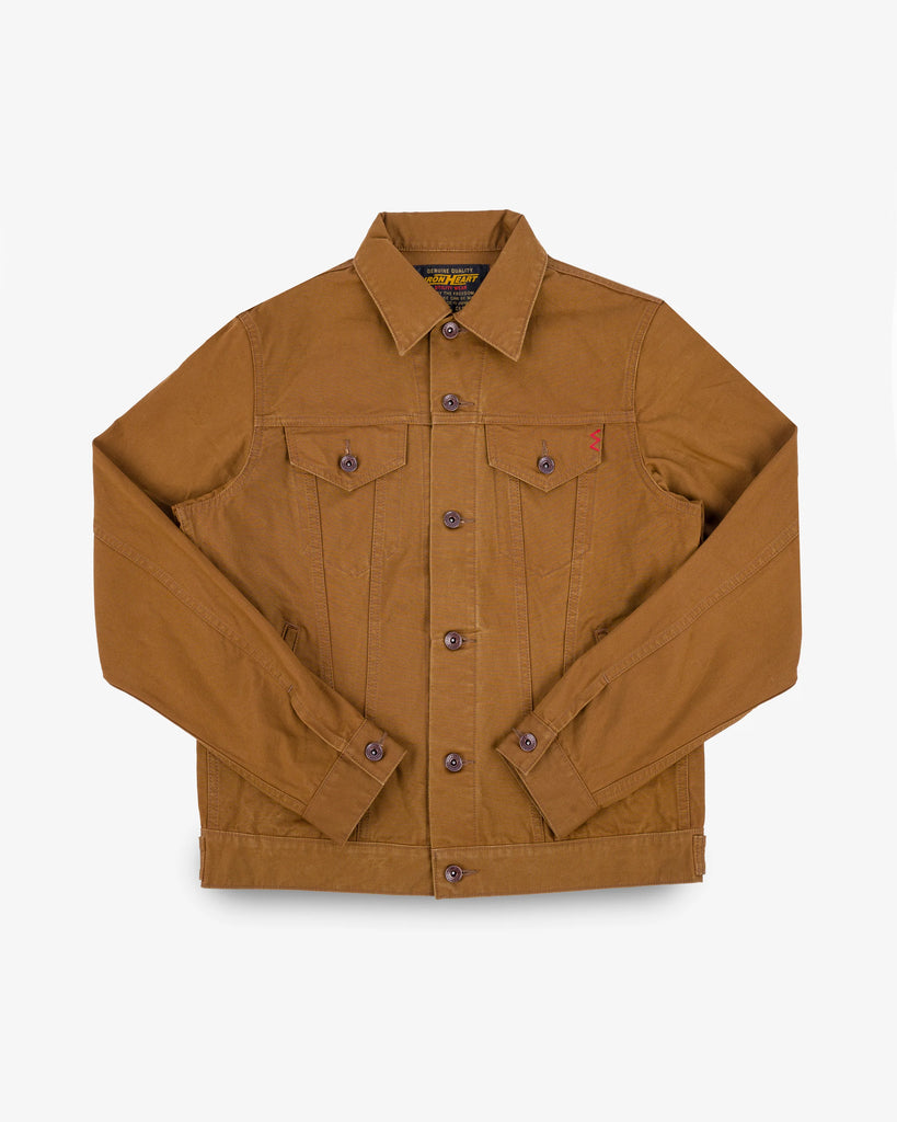 Iron Heart 9oz Canvas Type III Jacket - Brown