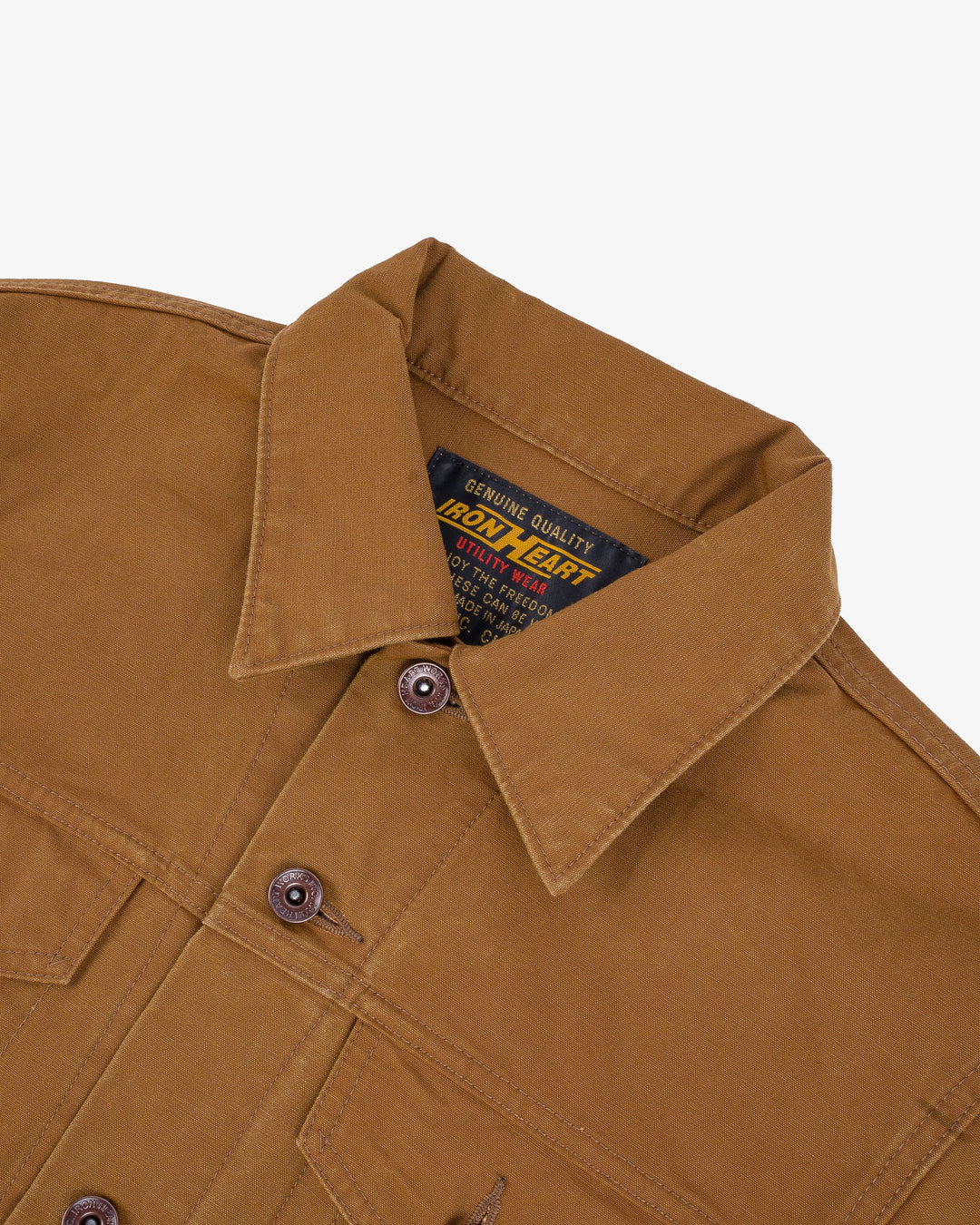 Iron Heart 9oz Canvas Type III Jacket - Brown