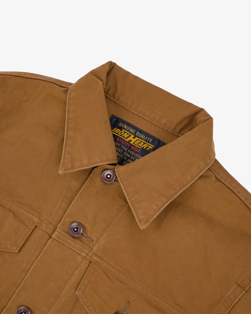 Iron Heart 9oz Canvas Type III Jacket - Brown