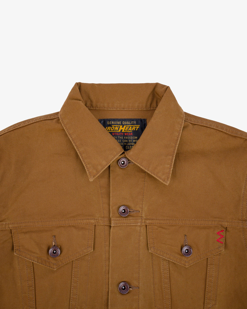 Iron Heart 9oz Canvas Type III Jacket - Brown