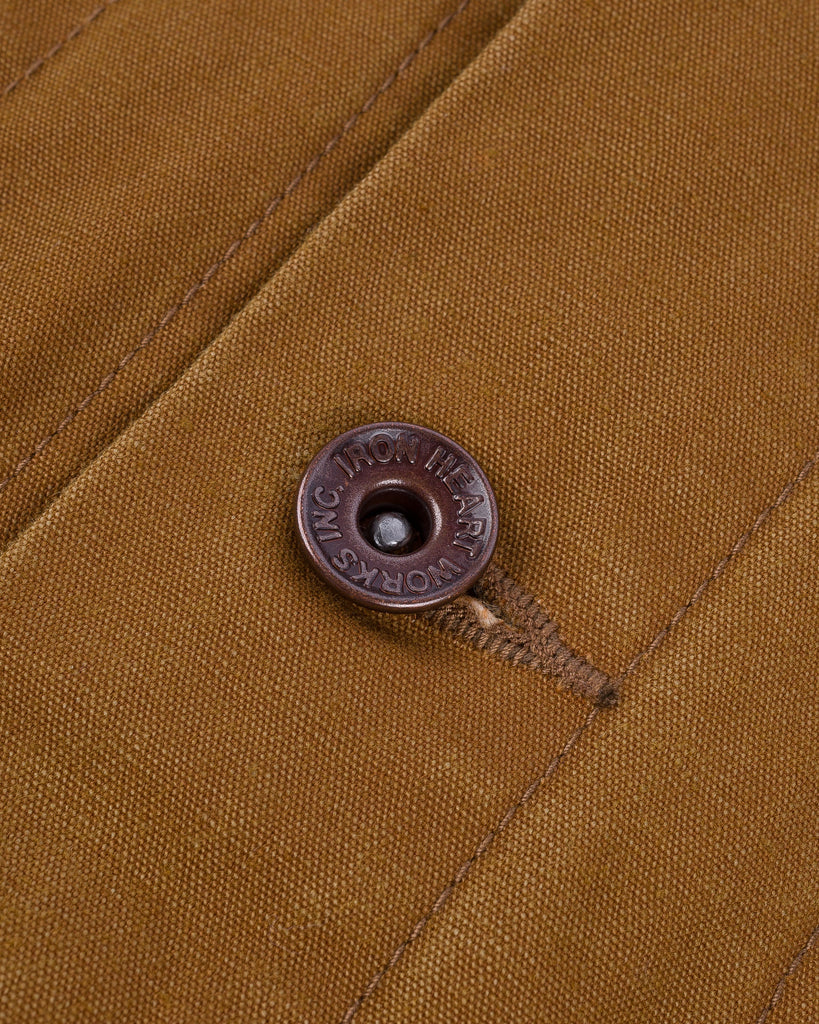 Iron Heart 9oz Canvas Type III Jacket - Brown