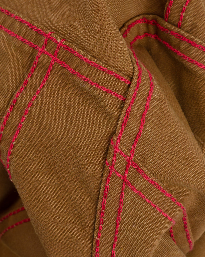 Iron Heart 9oz Canvas Type III Jacket - Brown