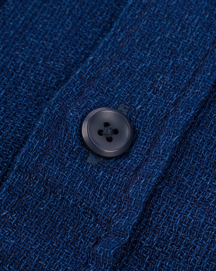 Iron Heart 5oz Double Gauze Short Sleeved Work Shirt - Indigo